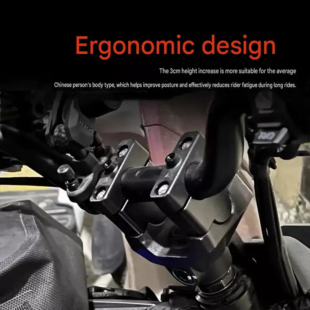 Compatible with ZONTES 125C modified handlebars, extend handlebar height by 3cm, KD150C handlebar riser accessory.