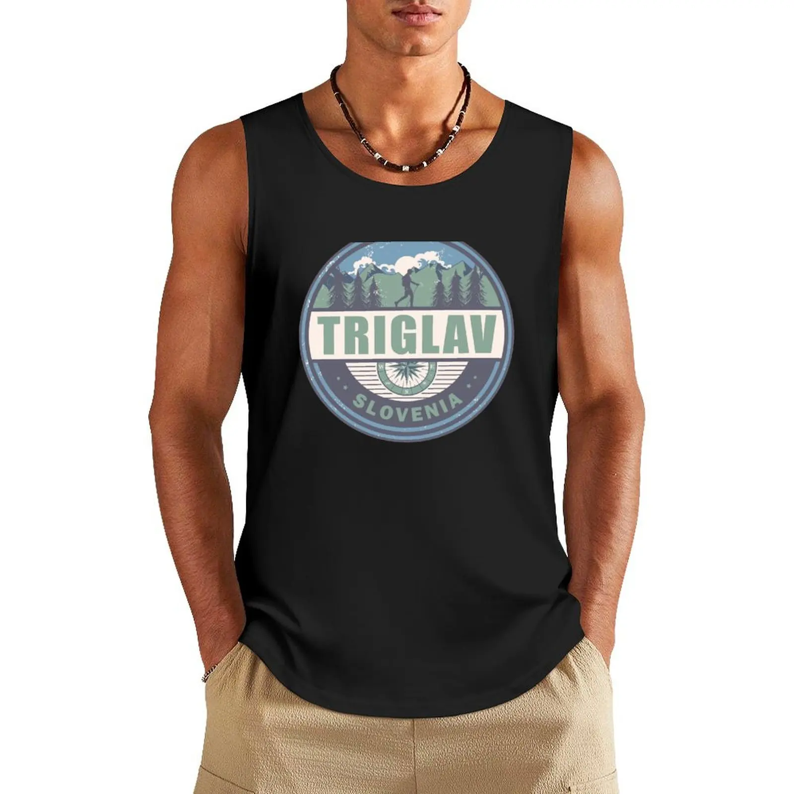 Triglav Slovenia Julian Alps Vintage Hiking Design Tank Top Top summer summer cute tops