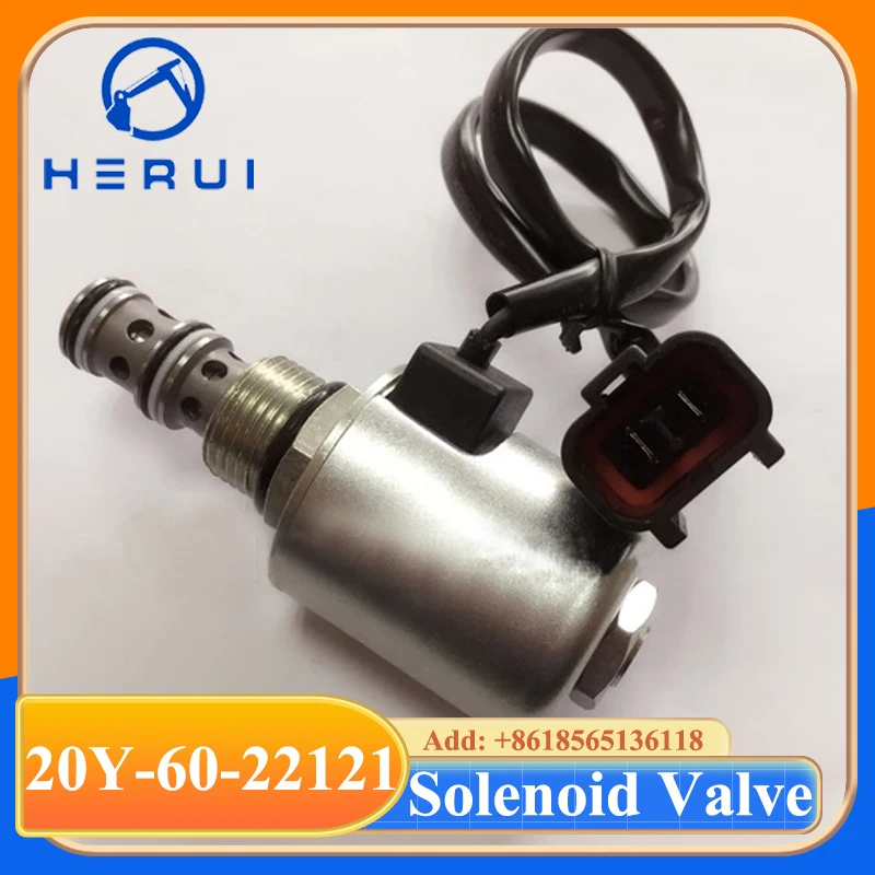 

20Y-60-22121 20Y-60-22123 Solenoid Valve for Excavator PC228 PC228US PC300 PC450 D475A-3 Engine 6D95