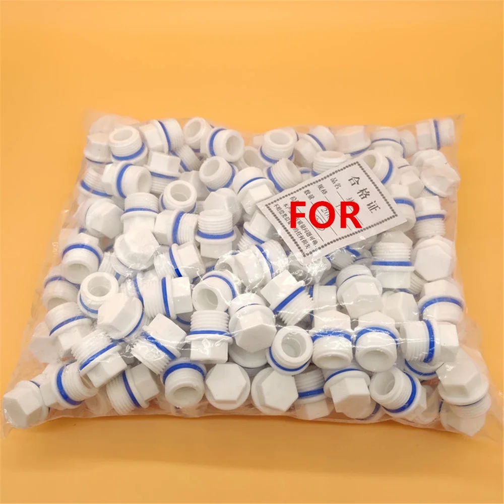 Materia prima PPR con paratia per tubo dell'acqua Tappo per cavo esterno Accessori in plastica esagonale interno ispessito a quattro punti