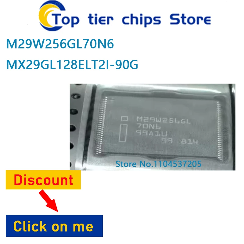 

1 шт./лот M29W256GL70N6 MX29GL128ELT2I-90G M29W256GL70N MX29GL128ELT2I90G TSOP56 TSOP 100% НОВЫЙ