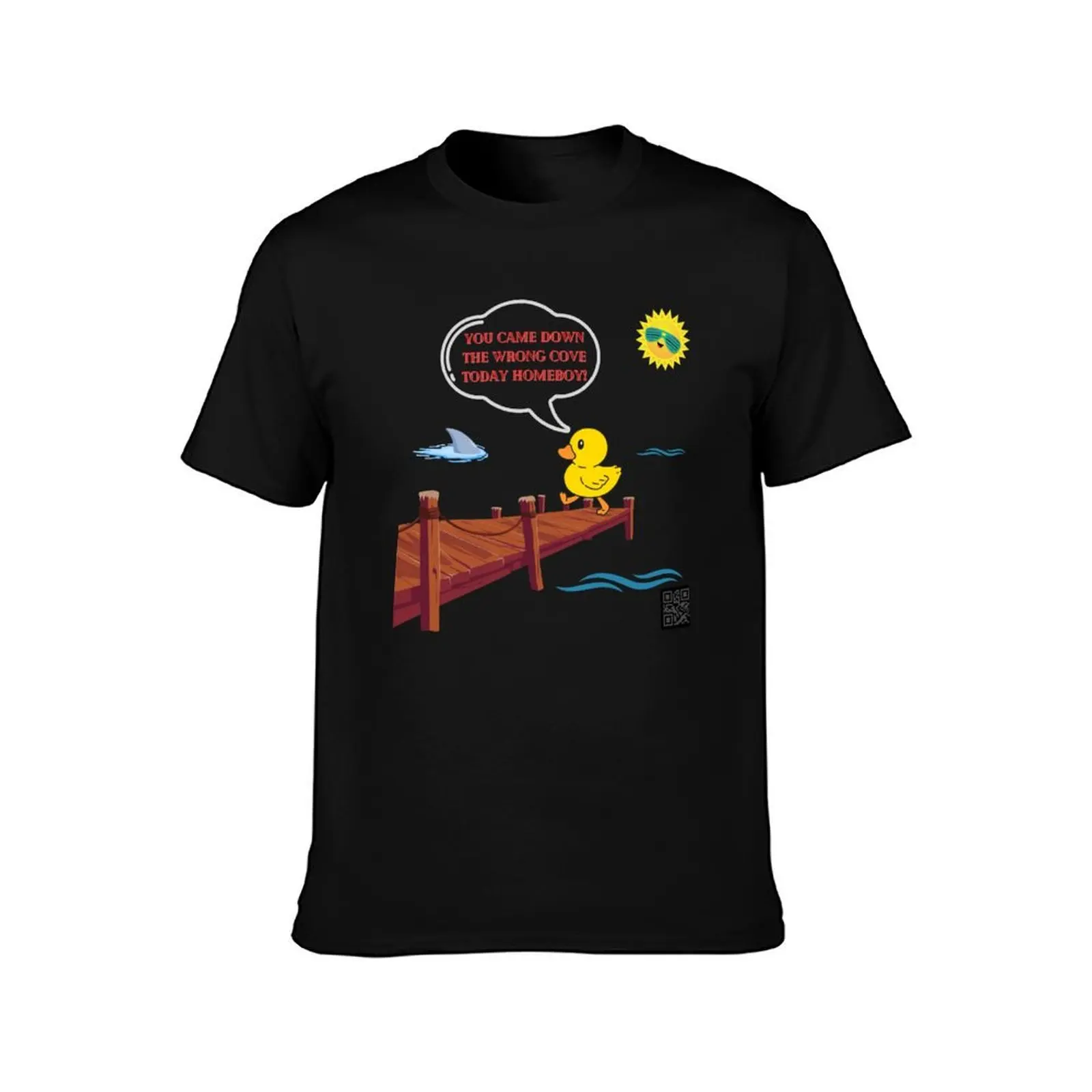 Wrong Cove T-Shirt, Summer Casual Cotton Tee, Oversized Streetwear Tops, Vintage Graphic Print, Loose Fit Short Sleeve