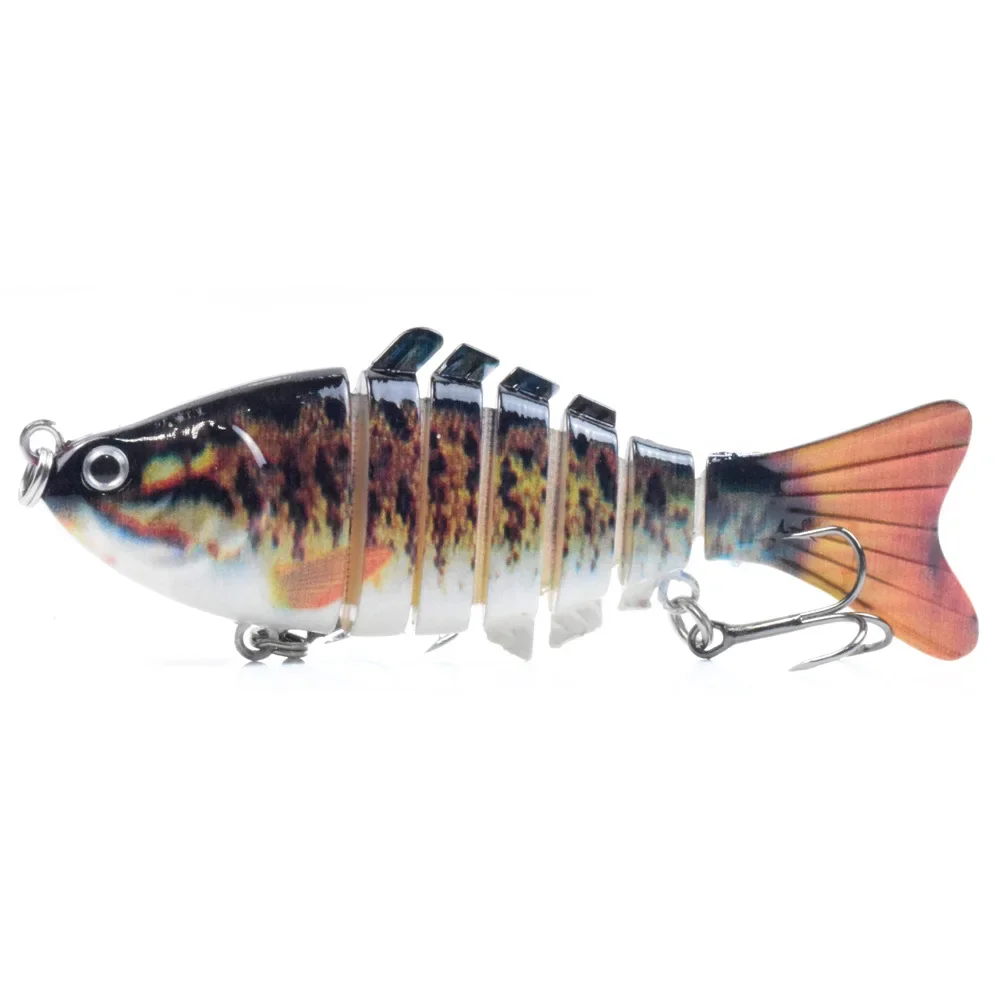 1PCS Fishing Bait Trolling Swim Minnow Wobbler Multi-section Hard Bait 100mm 15g Bait Fishing tackle Lure Fishing Gear Bass