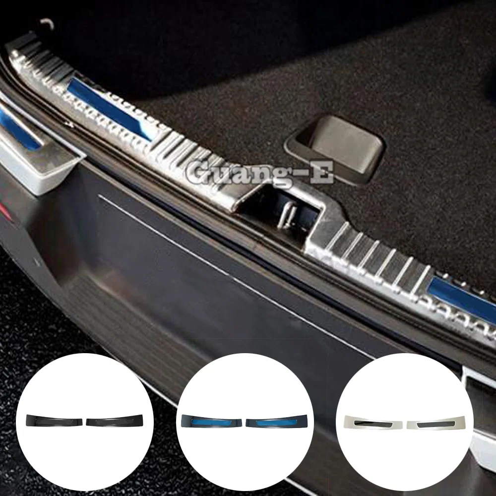 

Outside Rear Bumper Trim Stainless Steel Scuff Trunk Lamp Pedal Panel Hoods 2PCs For VOLVO XC40 2018 2019 2020 2021 2022 2023