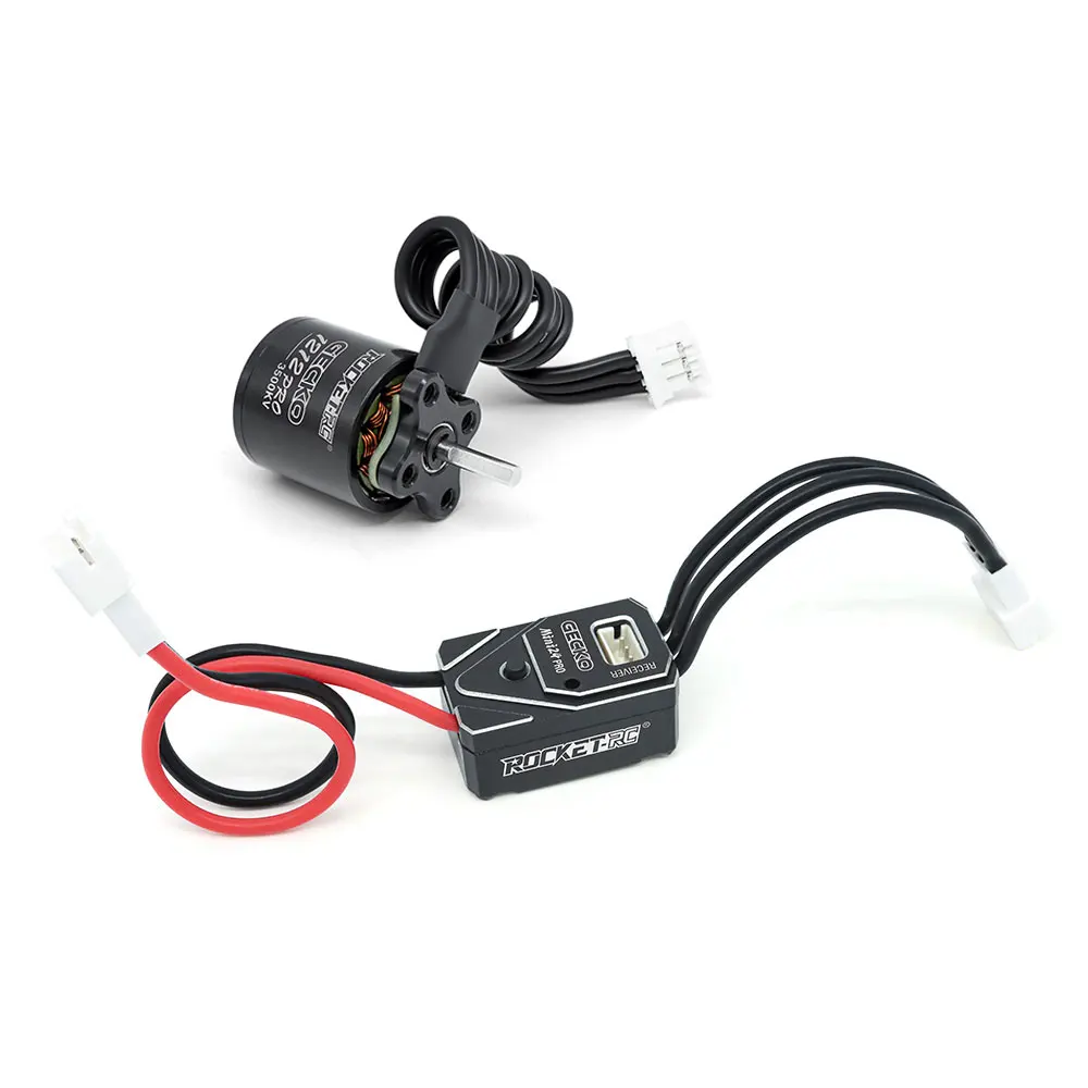 ROCKET-RC 1212 Pro محرك بدون فرشاة Mini24 Pro ESC 2-3S كومبو لـ 1/18 TRX4M FCX18 1/24 SCX24 FMS FCX24 RC تسلق الزاحف سيارة