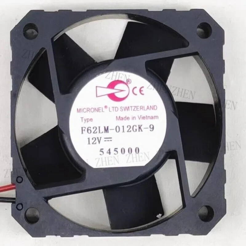 Y  1pc  FOR F62LM-012GK-9 12V 6cm 60*60*15MM 2-Wire Cooling Fan