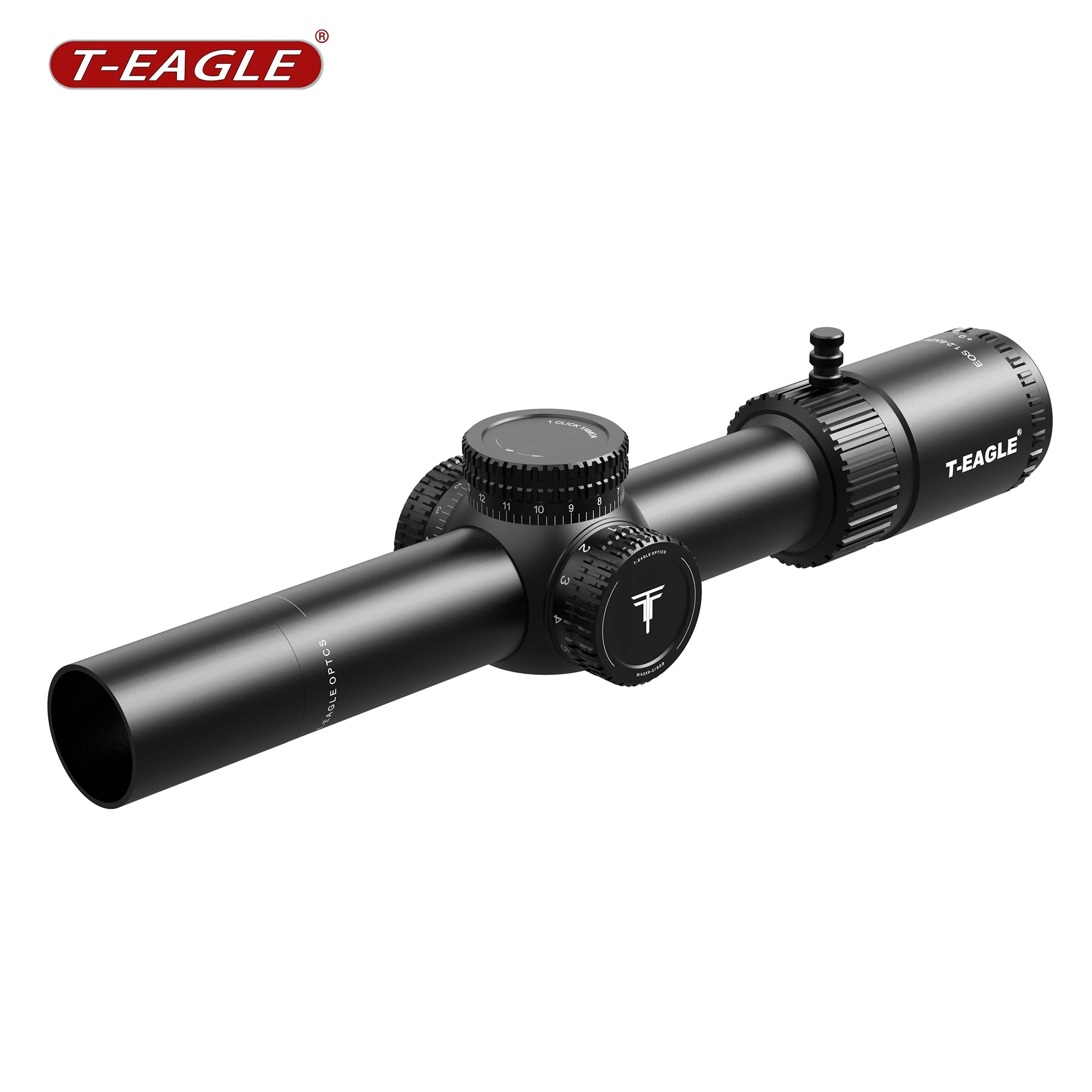 T-EAGLE EOS 1.2-6 X24 IR Tactical LPVO Riflescope Compact Scope for Hunting 1/4MOA Lunetas With Red Green Light Fit Airsoft .223