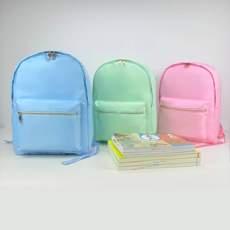 

New nylon waterproof backpack Student large capacity schoolbag travel storage bag DIY parent-child street fashion minibag lovers