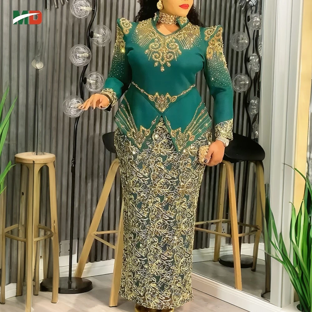 

Африканские вечерние платья больших размеров для женщин 2026 Новая мода Дашики Анкара Свадебное вечернее платье Элегантное мусульманское платье макси в Турции