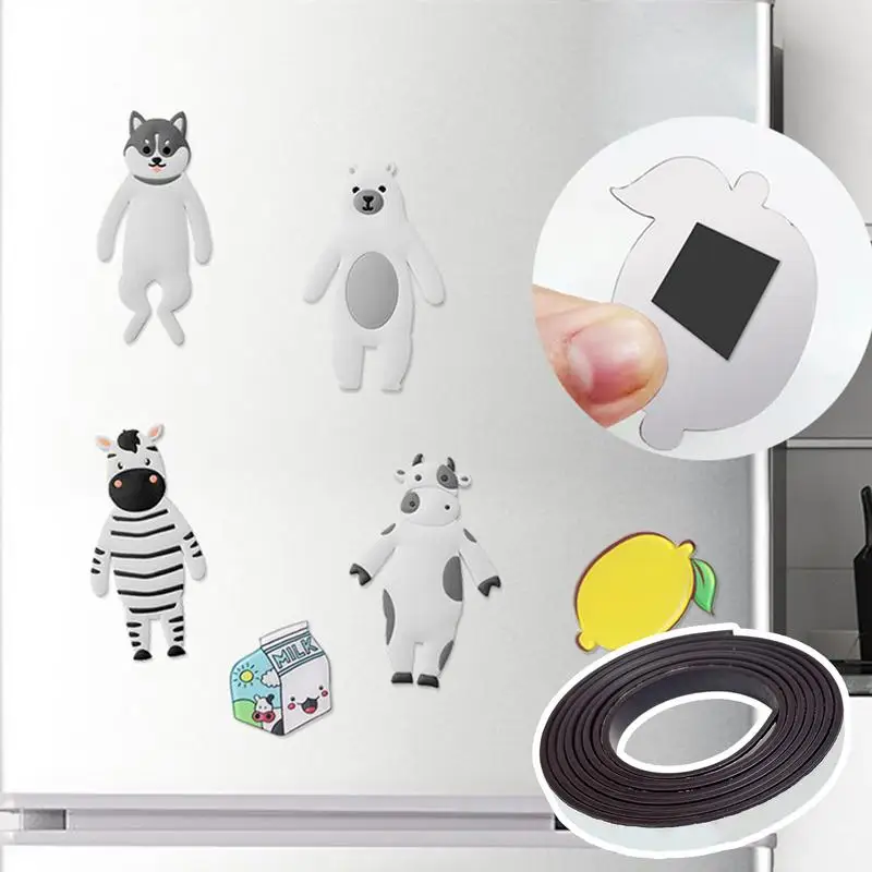 柔軟なゴム製磁気テープロール、強力な粘着性の裏地、柔らかい磁石