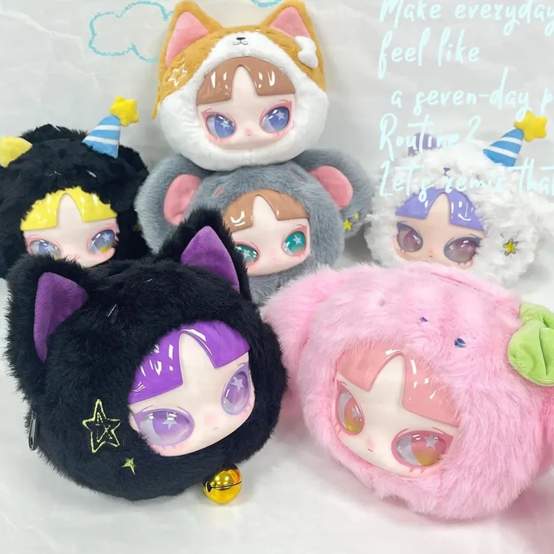 

Подлинная сумка на молнии INN Seven Day The Party Series, виниловая глухая коробка, аниме-фигурка, милая коллекция, орнамент, модные игрушки, подарок для ребенка