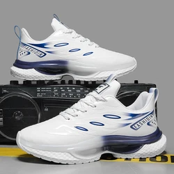 White Sneakers Men Comfortable British Style Athletic Sneakers For Men Casual Walking Sneaker Male Street Style Men's Shoes Blue