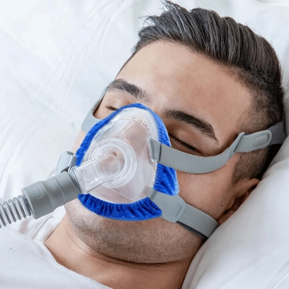 Reusable CPAP Nasal Mask Liners Comfortable Breathable Fabric CPAP Mask Covers One Size Fits All Soft Full Face Mask Cushions