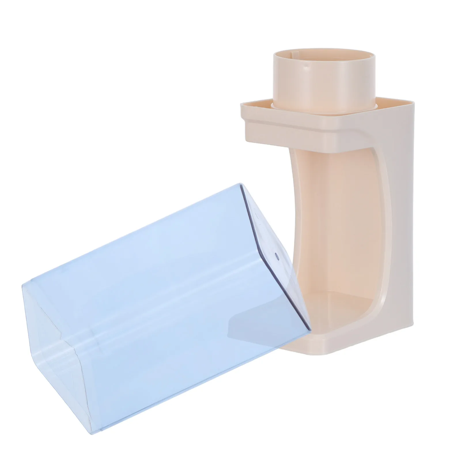 Clear Paper Cup Holder Dispenser with Dustproof Cover for Bathroom Kitchen Office Party Coffee Shop