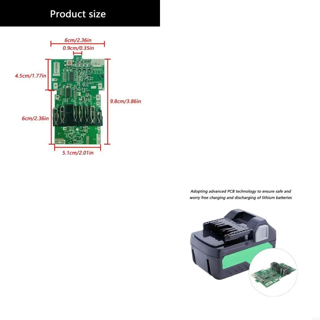 Modulars Design Easy Installation Protections Circuit Board for HIKOKI 36V 18V LiBattery Prevents Battery Short Circuits
