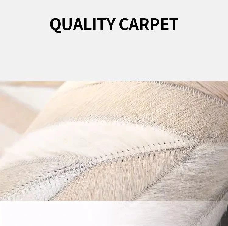 Modern Luxury Genuine Carpet for Living Room Home Nordic Large Floor Mat Patchwork Real Nature Cow Hide Bedroom Rug Bedside Rug