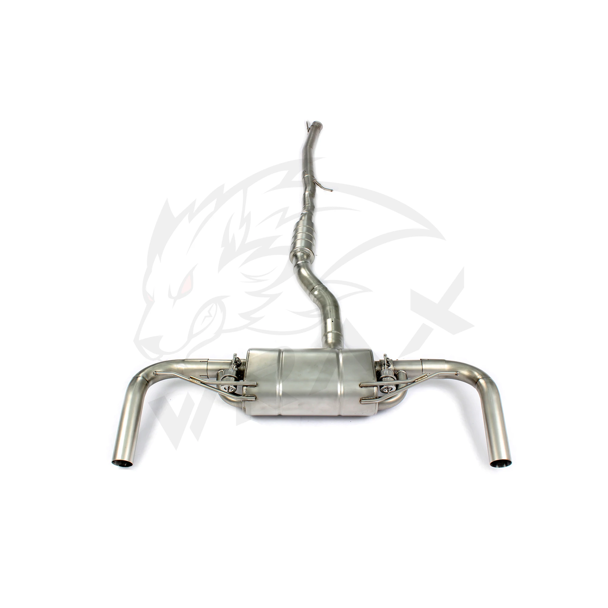 304 roestvrij staal Catback uitlaatsysteem Prestaties uitlaatpijpen voor Benz Cla45 A45 met klep