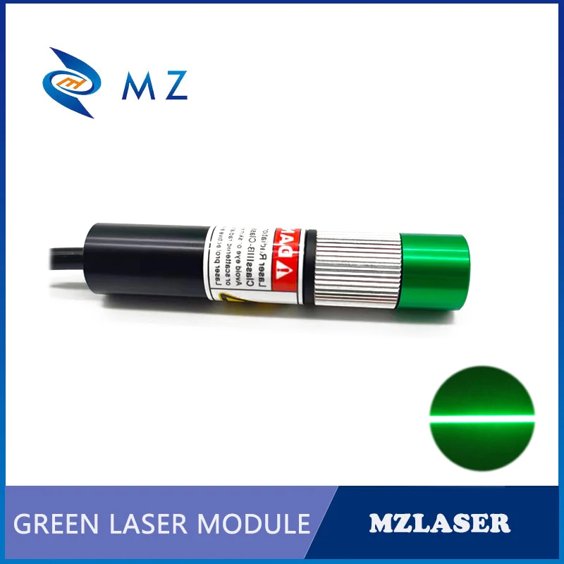 Hot Selling Adjustable Focusing D16mm 520nm 150mw 110Degrees Green Line TTL PWM Laser Diode Module Industrial Grade