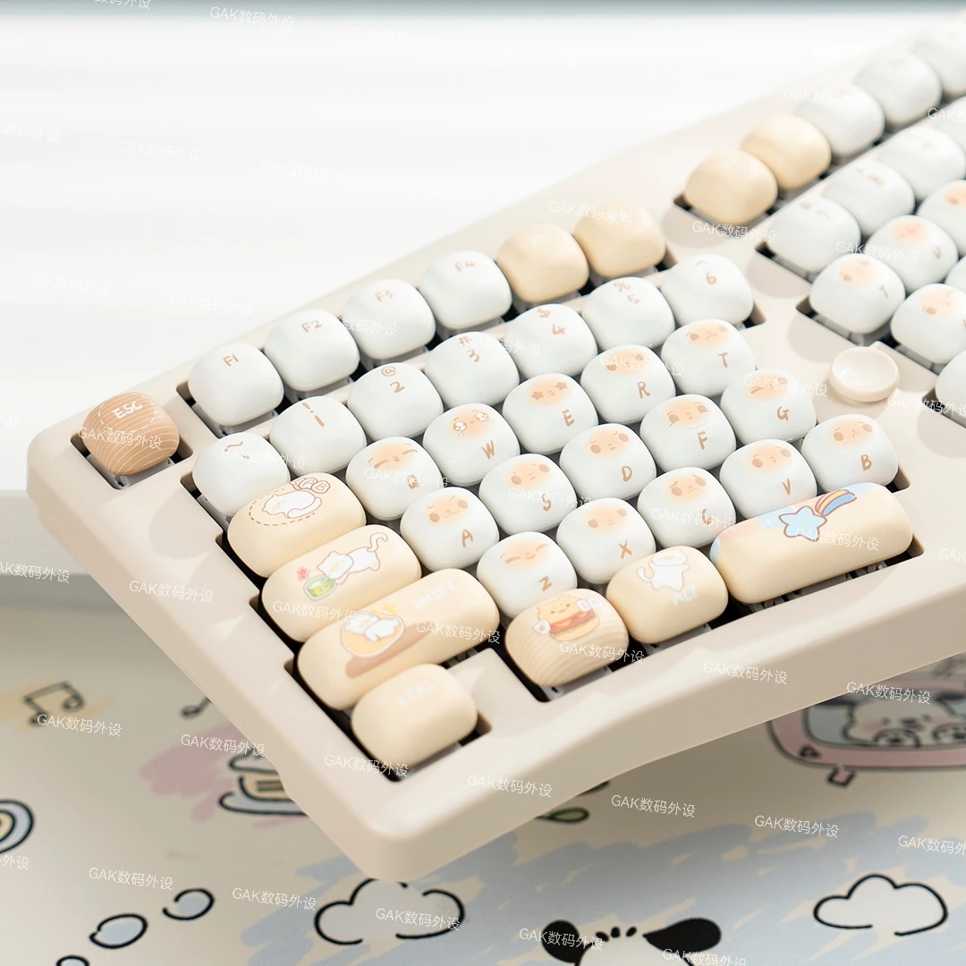

Cat round keycap MOG highly cute MAC sublimation 68HI75 HI8 K99 F99 104 F87