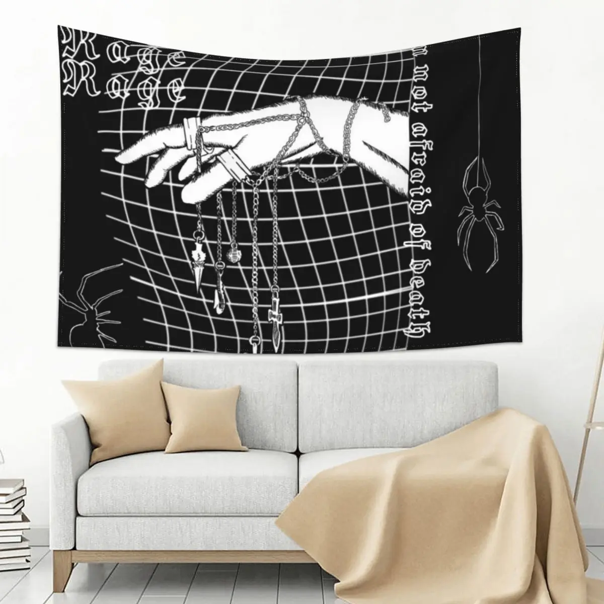 

Hunter Anime Chains Tapestry