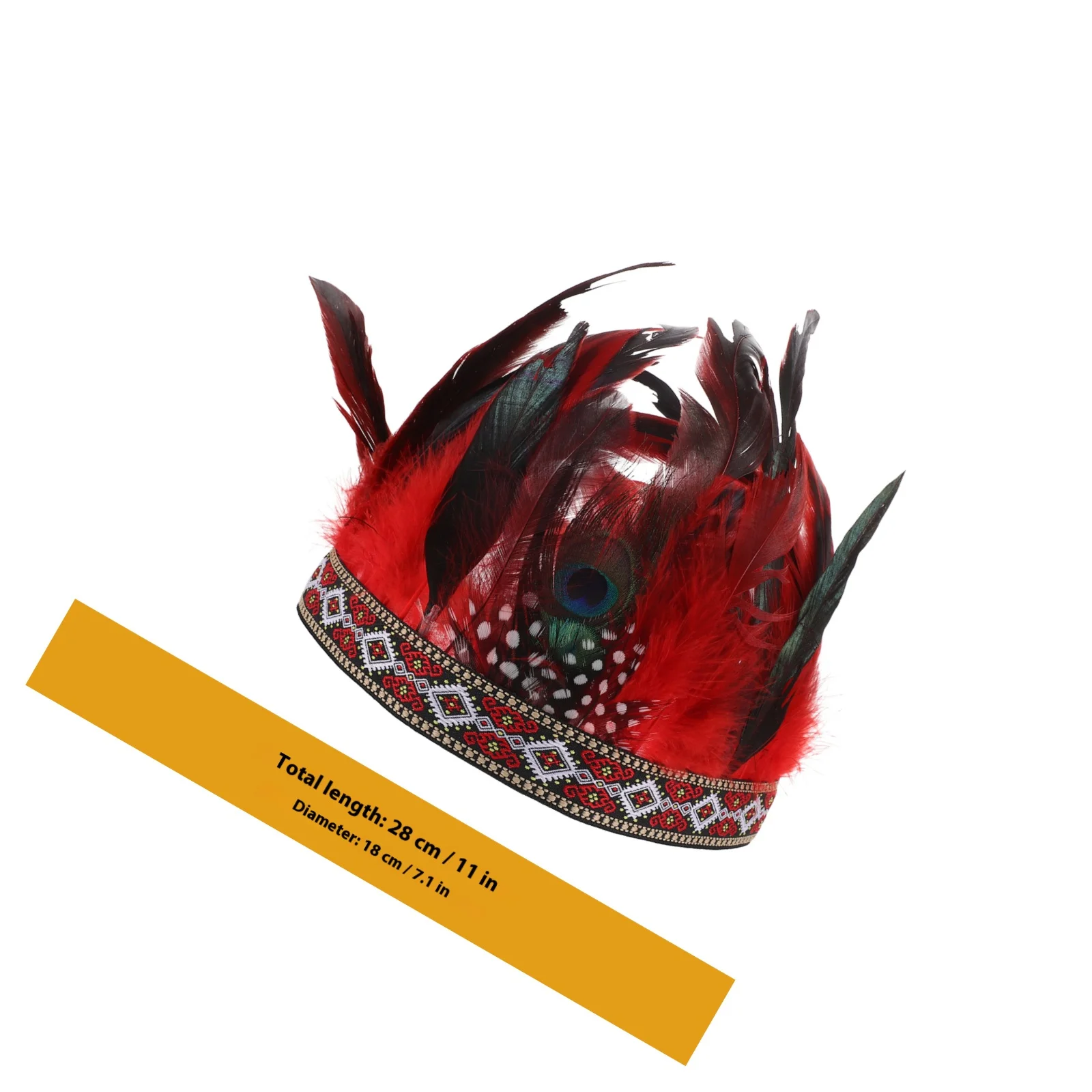 플루메이지 카니발 헤드피스 독특하고 생동감 넘치는 파티 헤드드레스 여성용 축제 공연 장식용 헤드밴드