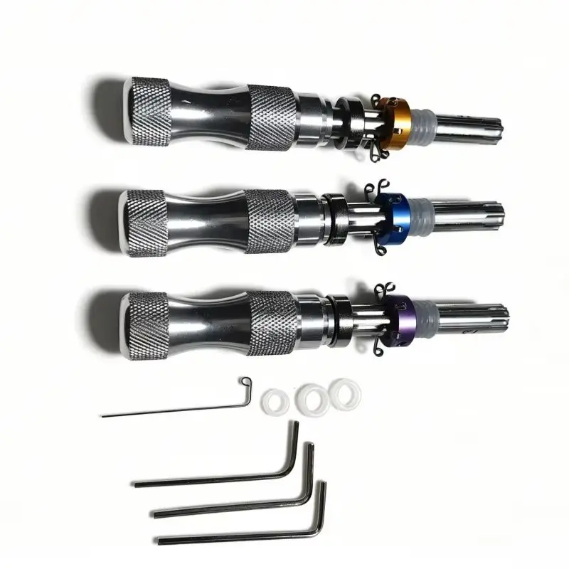 Tubular Lock Pick Set for Beginners and Pro Locksmiths, Stainless Steel Tool Kit for Picking Tubular Locks