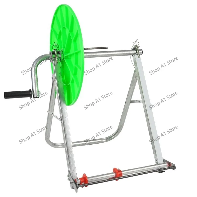 New water hose artifact retractor Agricultural irrigation water pipe retractor closing machine Folding 100-meter reel pipe shelf