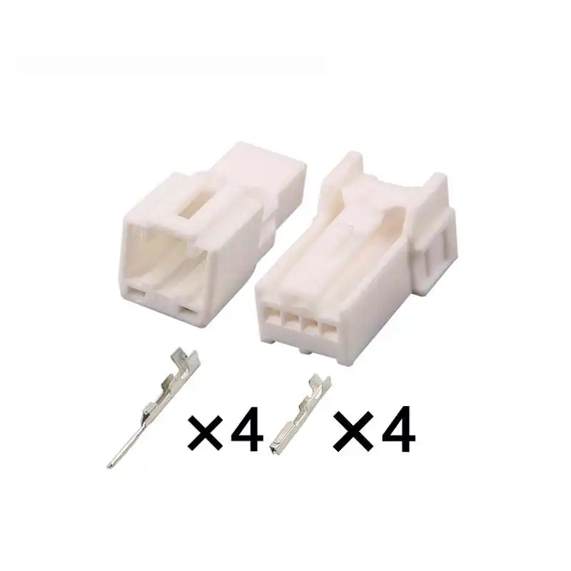 4 Pin 3A04FW/3A04MW Car Rearview Electrical Automotic Wiring Harness Plug Connector Terminals Mirror Socket Wire Cable Plug