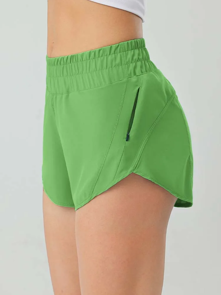 Brighter Color Women Yoga Shorts With Liner 3