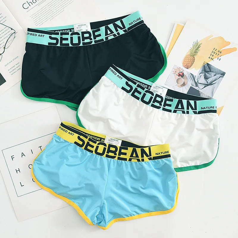 Male Underwear Sexy Shorts Men\'s Briefs Lounge Shorts Boxers Underwear Men Ropa Interior Hombre Solid Sport Trunks Gay