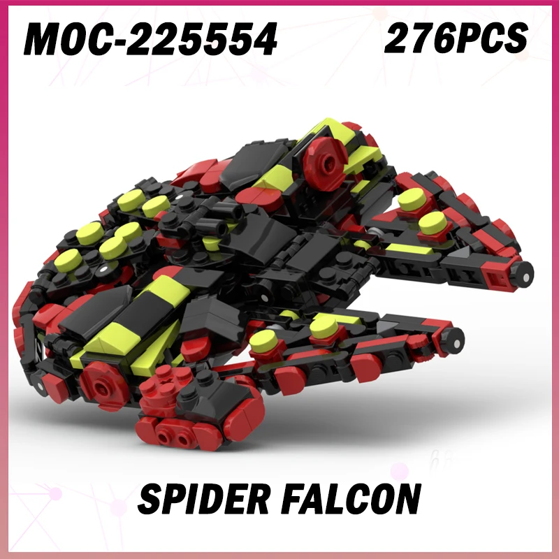 

276 шт. MOC-225554 DIY научная фантастика космический истребитель паук Сокол модель строительного блока набор кирпичей креативные миниатюрные подарки «сделай сам»