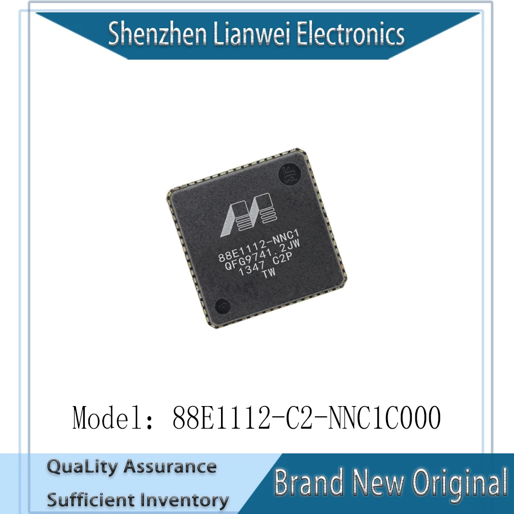

100% New Original 88E1112-NNC1 88E1112-C2-NNC1C000 88E1112 IC Chipset QFN-64