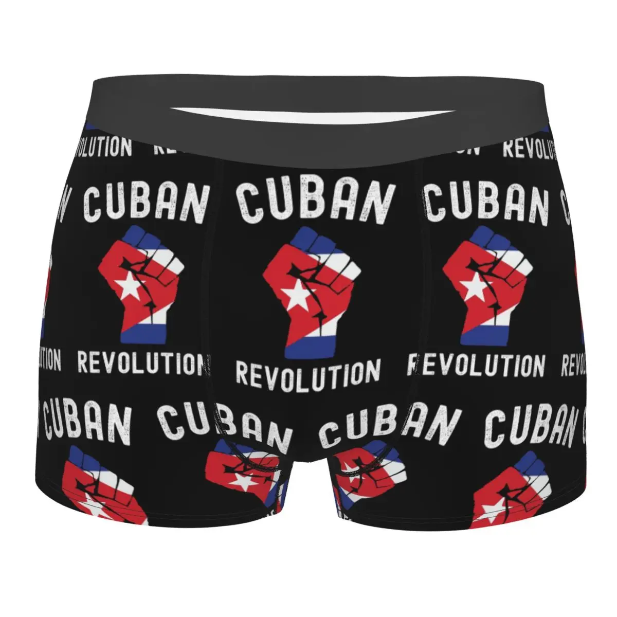 Boxer Underpants Shorts Cuban Revolution Cuba Flag Design Vintage Panties Men's Comfortable Underwear Homme Man Boyfriend Gifts