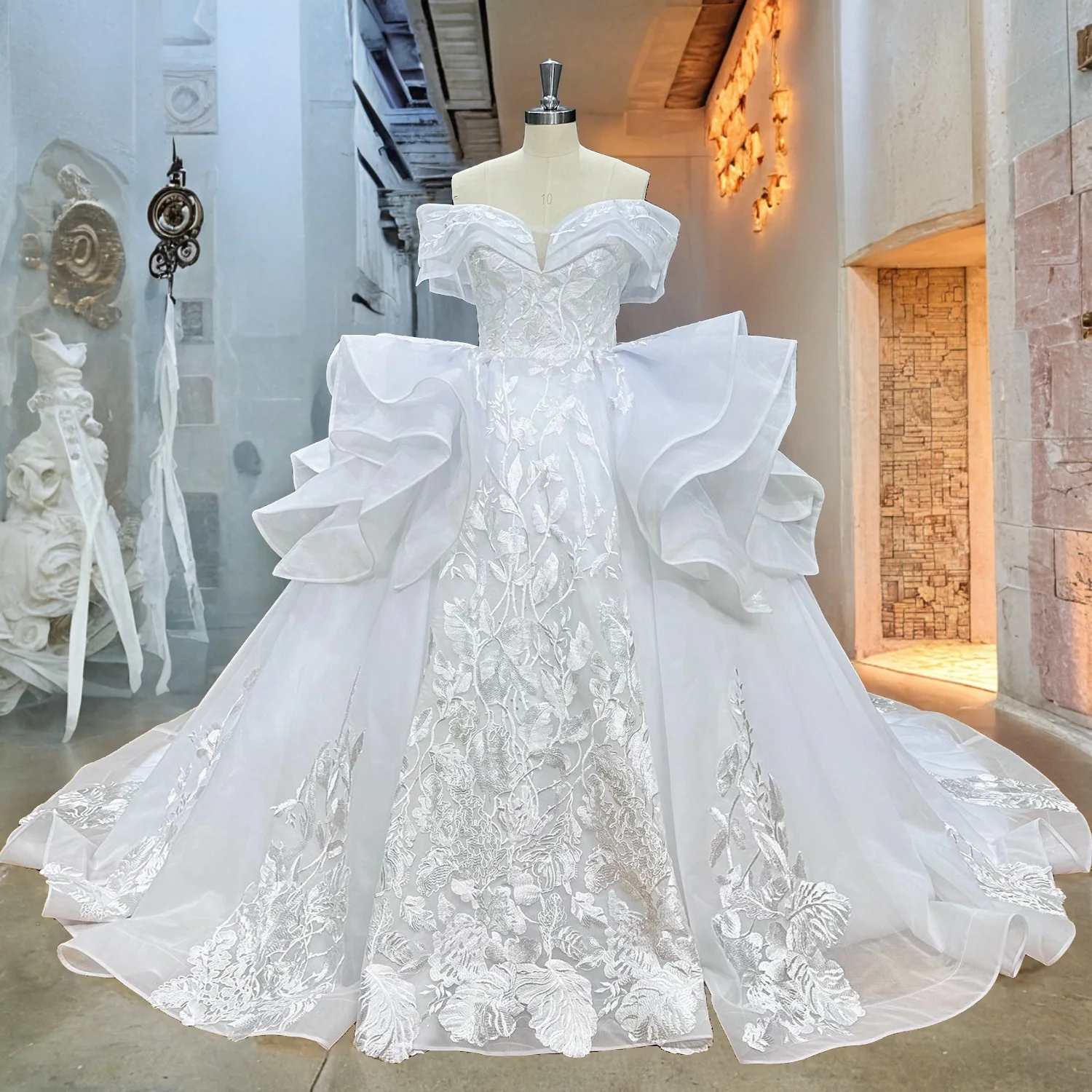 Gelinlik Gorgeous Ball Gown Wedding Dresses Sweetheart Neck Luxury Robes De Mariage Corset Back Vintage Vestidos De Novia