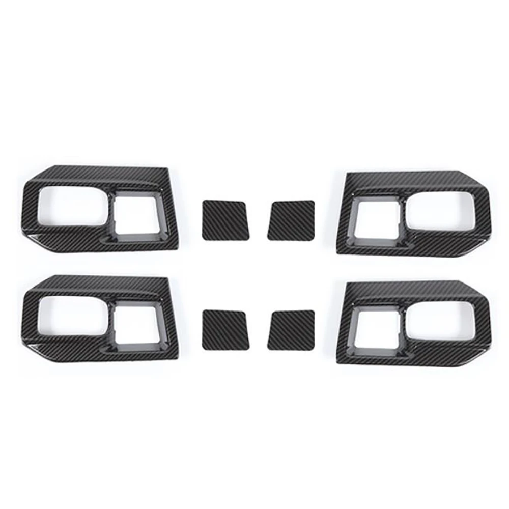 

Inner Door Handle Bowl Cover Trim Frame Decor for Dodge RAM 1500 2011-2017 Car Accessories Decor Frame ABS Carbon