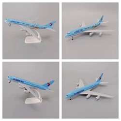 20cm Alloy Metal KOREAN AIR Boeing 747 B747 Airlines Welcome TO KOREA Airplane Model Airbus A380 Plane Model Aircraft w Wheels