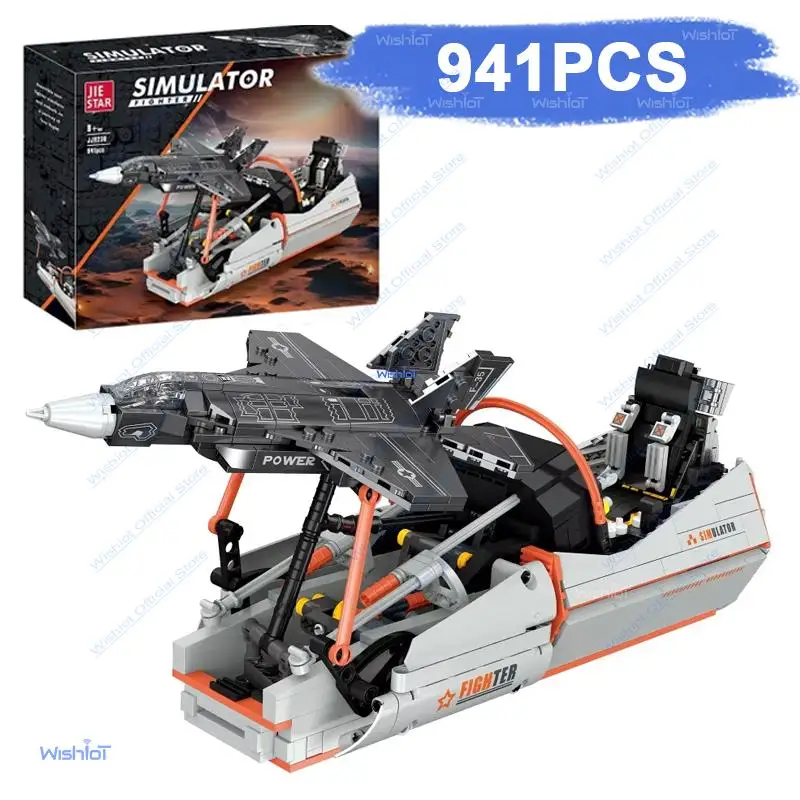 

Technical F35 Fighter Airplane 941PCS Building Block Military Jet Mechanical Model Brick Set STEM DIY Toy Kids Adult Gift