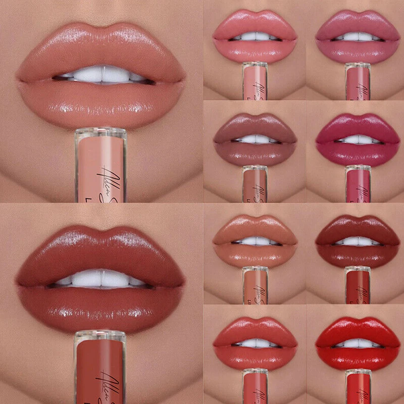 12 Colors Lip Gloss Women Lipstick Creme Waterproof Long Lasting Moist Lip Gloss Vivid Colorful Lipgloss Women Makeup Maquiagem