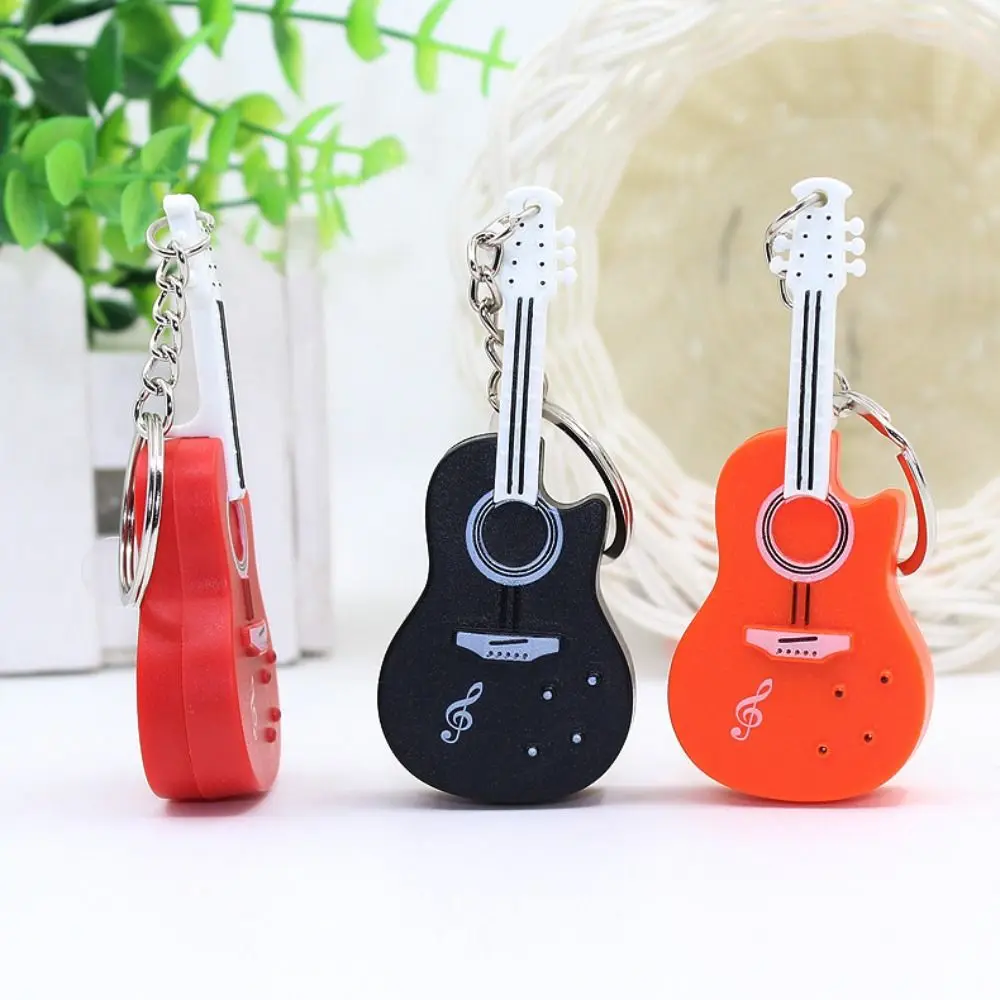 with Sound Violin Keychain New LED Light Plastic Violin Keyring Bag Pendant Kids Gifts