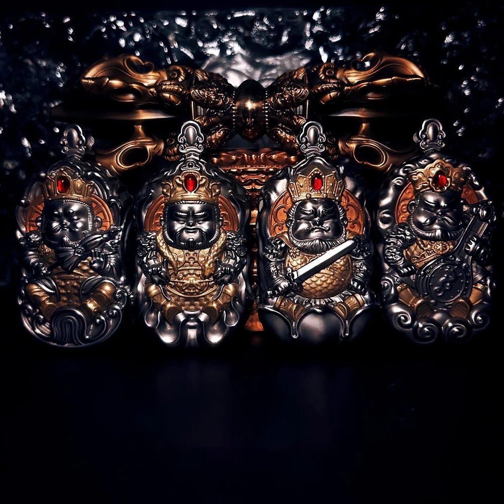 

SSS EDC 4pcs Push Slider The Four Heavenly Kings Fidget Slider Titanium Fidget Toys For Adults Anxiety Relief Gadgets