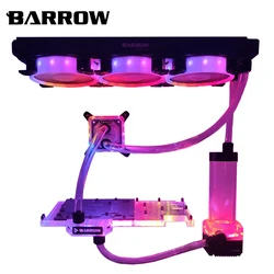 BARROW DIY Compputer Water Cooling Kit 360mm Radiator G1/4 CPU/GPU Block Pump Reservoir 120mm Fan PC Water Cooler Connectors Kit