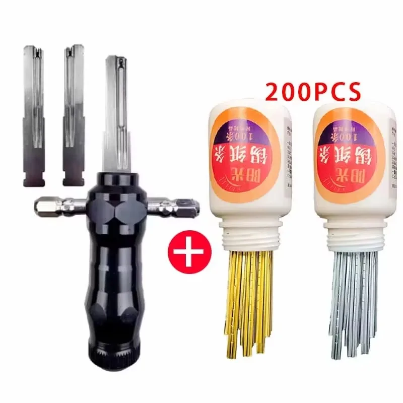 Multifunktionales 10-teiliges Schlosser-Set für Ghost Hand Kabbah Speed Storm, Werkzeug für die Verwendung von Aluminiumfolie, hochwertiges Schlosserwerkzeug aus Edelstahl. – Detail 3