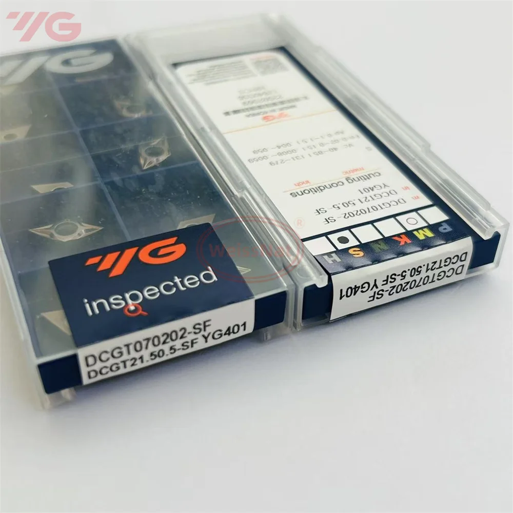 YG-1 DCGT070202 DCGT070204 DCGT11T302 DCGT11T304-SF YG401 Carbide Insert DCGT Inserts