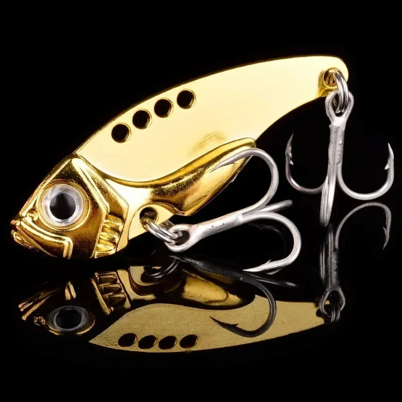 1/2/3/4pcs Metal Vib Blade Lure Sinking Vibration Baits 3D Eyes Artificial Vibe for Bass Pike Perch Winter Fishing Long Shot