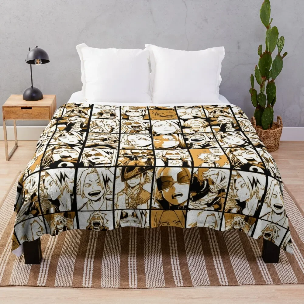 BNHA Kaminari Denki collage Throw Blanket Beautifuls Soft Big warm winter Blankets