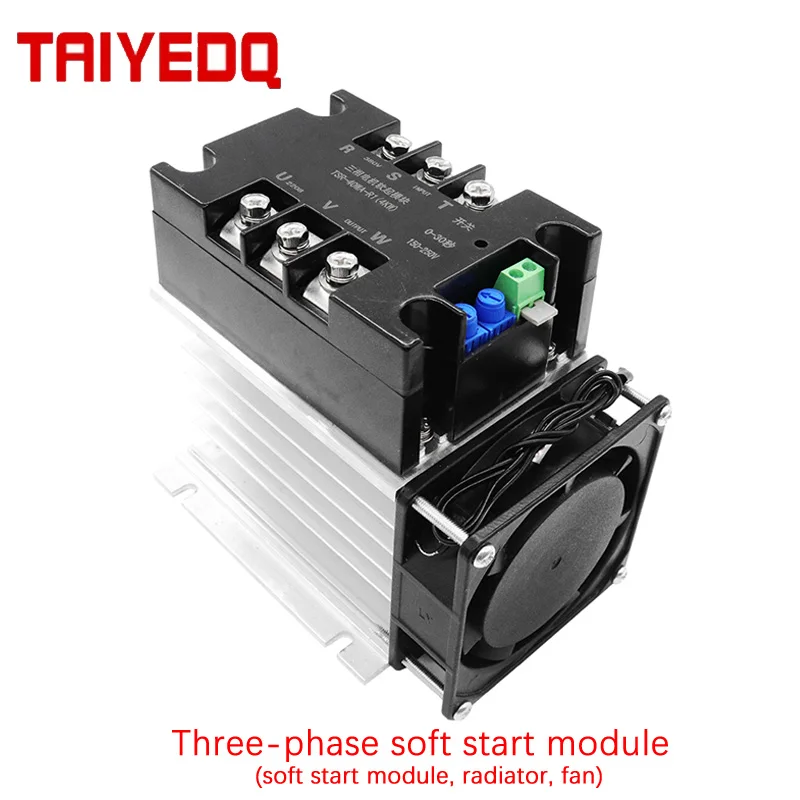 380V Three-Phase Motor Soft Starter Module Controller 1KW-12KW Slow Starter (Module Radiator Fan)