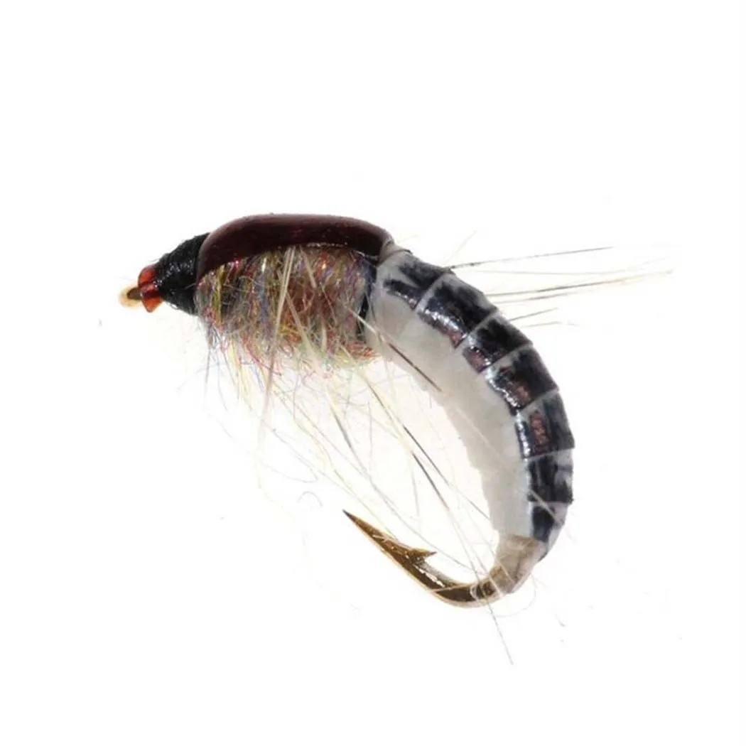 3 stück Realistische Nymphe Scud Fliegen Für Forelle Angeln Künstliche Insekten Köder Locken Simulierte Scud Wurm Angeln Locken – Detail 19