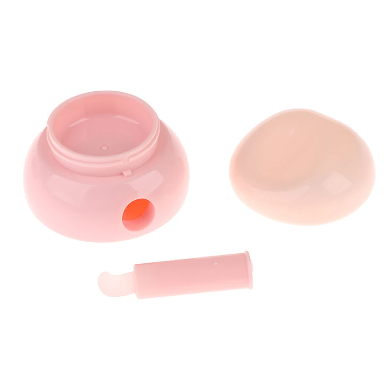 3,5g Gesichtscreme Box Lippenbalsam Box mit Silikon Löffel nachfüllbare Flaschen Mini kosmetische leere Glas Töpfe Make-up Hautpflege Container