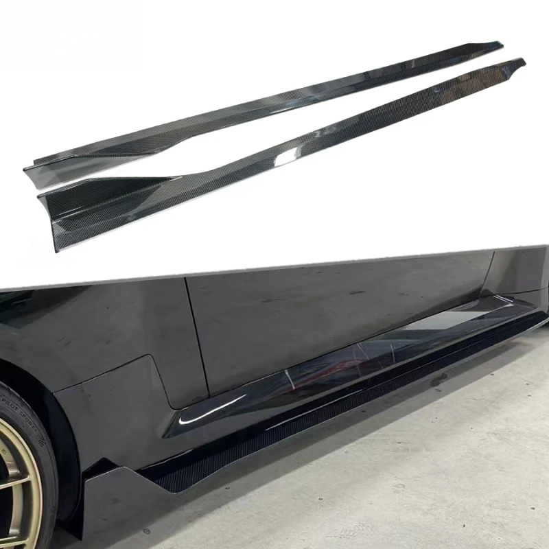 High Quality Carbon Fiber Side Skirt Extension Lip Rocker Apron Exterior Styling Parts For M2 G87 2023+