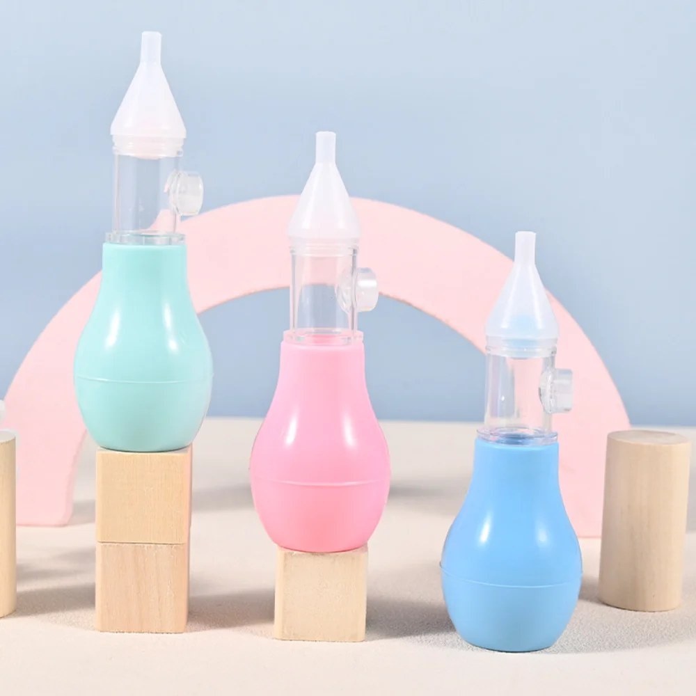 Food-Grade Silicone Baby Nasal Aspirator, Anti-Backflow Design, Soft Easy Clean, Baby Cold & Congestion Care Tool